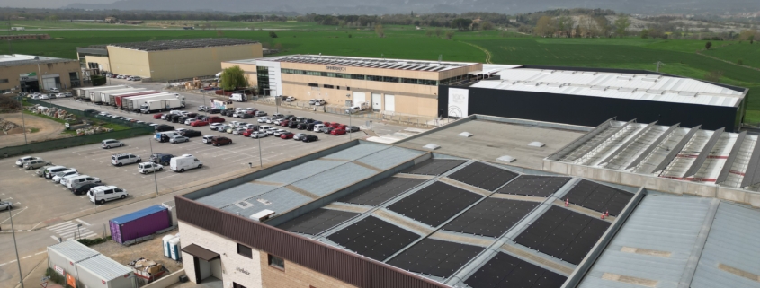 instalación fotovoltaica al almacén de sant julià d evilatorta
